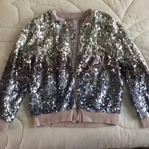 D-Signed sequined jacket M